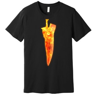 Soul Caliber Soul Edge Sword Flame Blade Premium T-Shirt