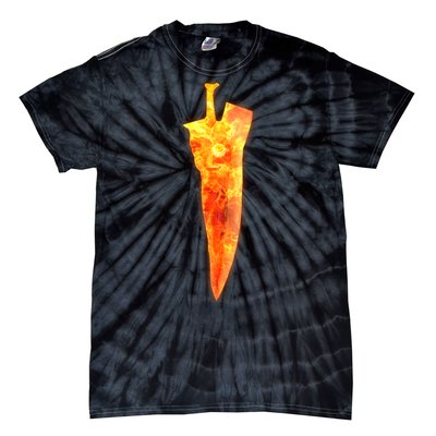 Soul Caliber Soul Edge Sword Flame Blade Tie-Dye T-Shirt