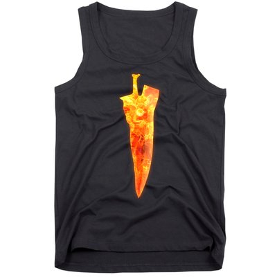 Soul Caliber Soul Edge Sword Flame Blade Tank Top