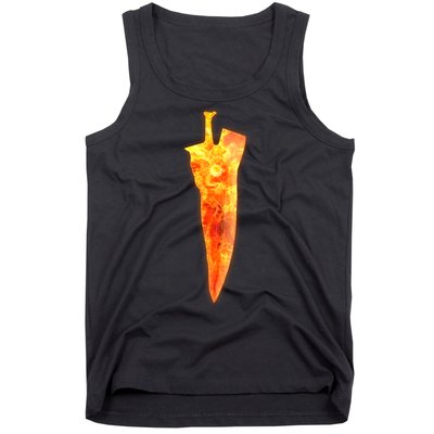 Soul Caliber Soul Edge Sword Flame Blade Tank Top