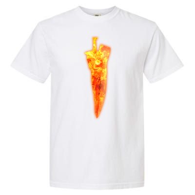 Soul Caliber Soul Edge Sword Flame Blade Garment-Dyed Heavyweight T-Shirt