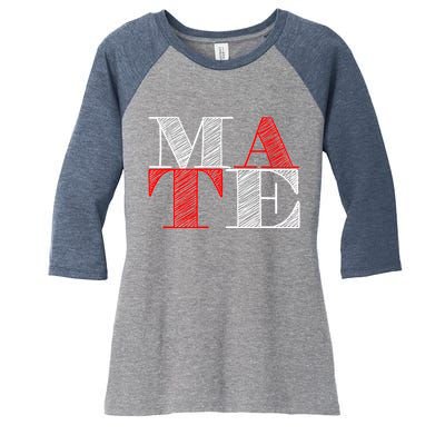 Soul Mate Matching Couples For Mr Women's Tri-Blend 3/4-Sleeve Raglan Shirt