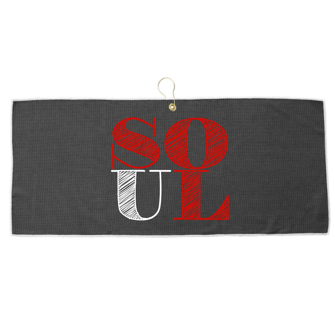 Soul Mate Matching Couples For Mrs Large Microfiber Waffle Golf Towel