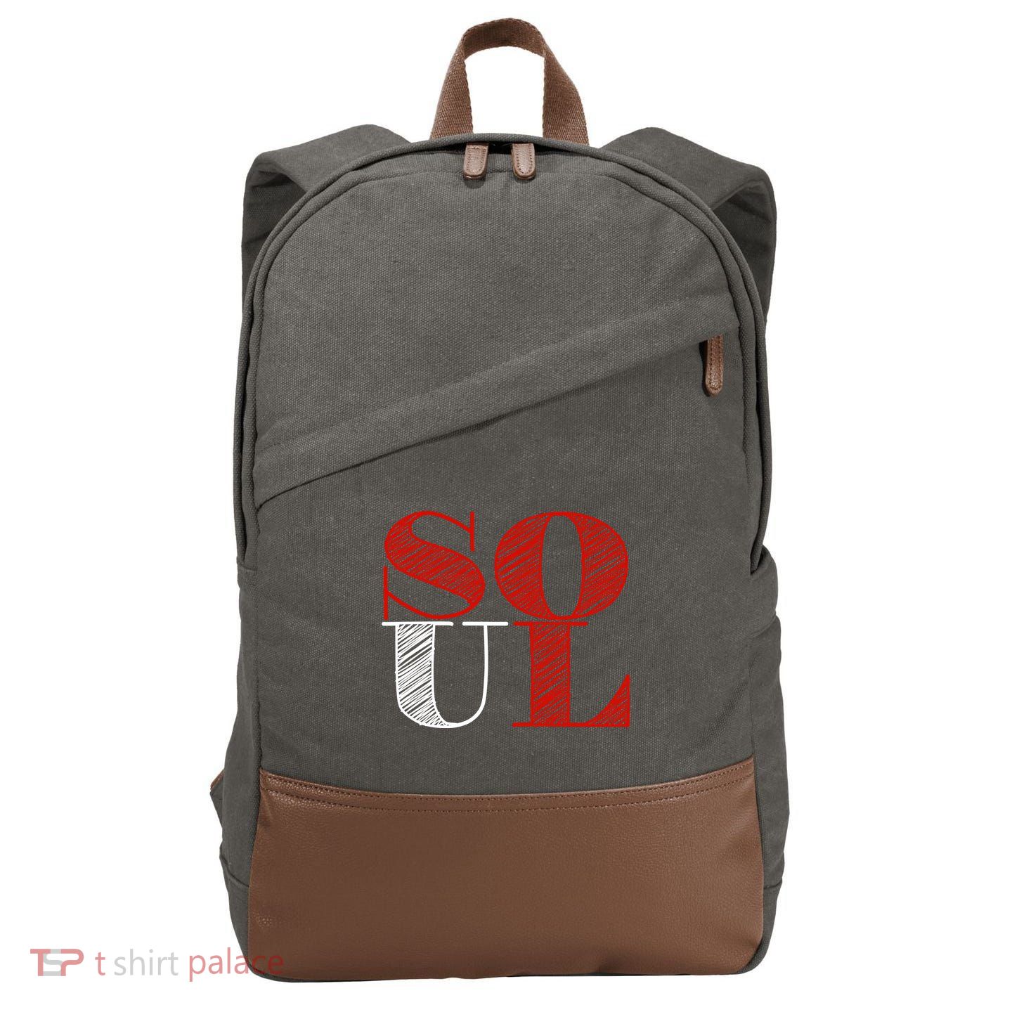 Soul Mate Matching Couples For Mrs Cotton Canvas Backpack