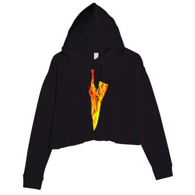 Soul Sword  Crop Fleece Hoodie