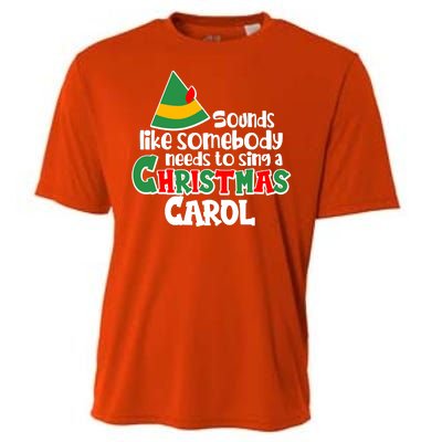 Sound Like Somebody Needs To Sing A Christmas Carol Cooling Performance Crew T-Shirt