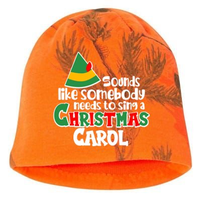 Sound Like Somebody Needs To Sing A Christmas Carol Kati - Camo Knit Beanie