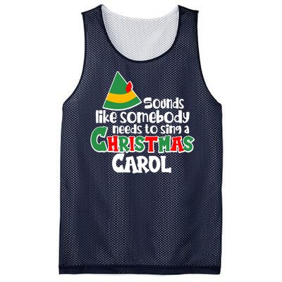 Sound Like Somebody Needs To Sing A Christmas Carol Mesh Reversible Basketball Jersey Tank