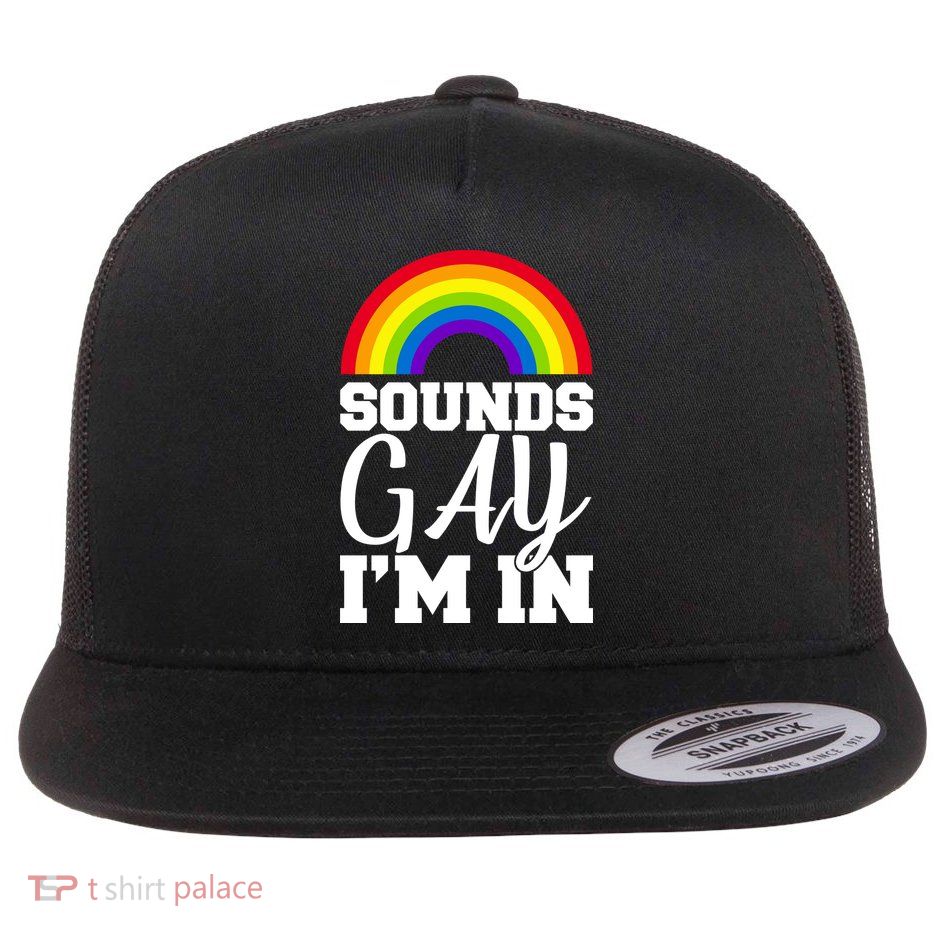 Sounds Gay I'm In Flat Bill Trucker Hat