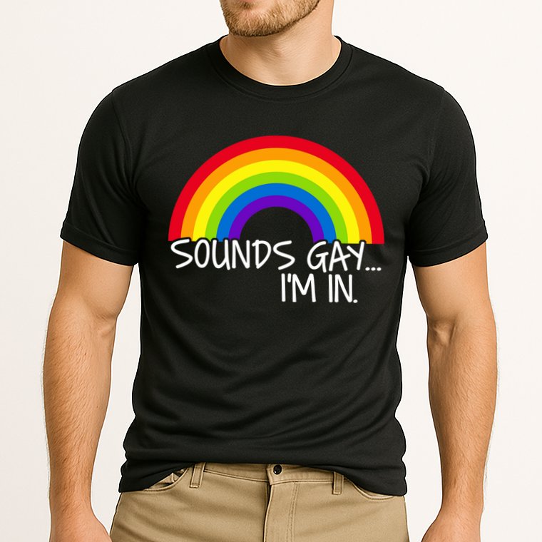Sounds Gay I'm In Funny LGBT Cooling Performance Crew T-Shirt