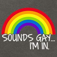 Sounds Gay I'm In Funny LGBT Cotton Canvas Backpack