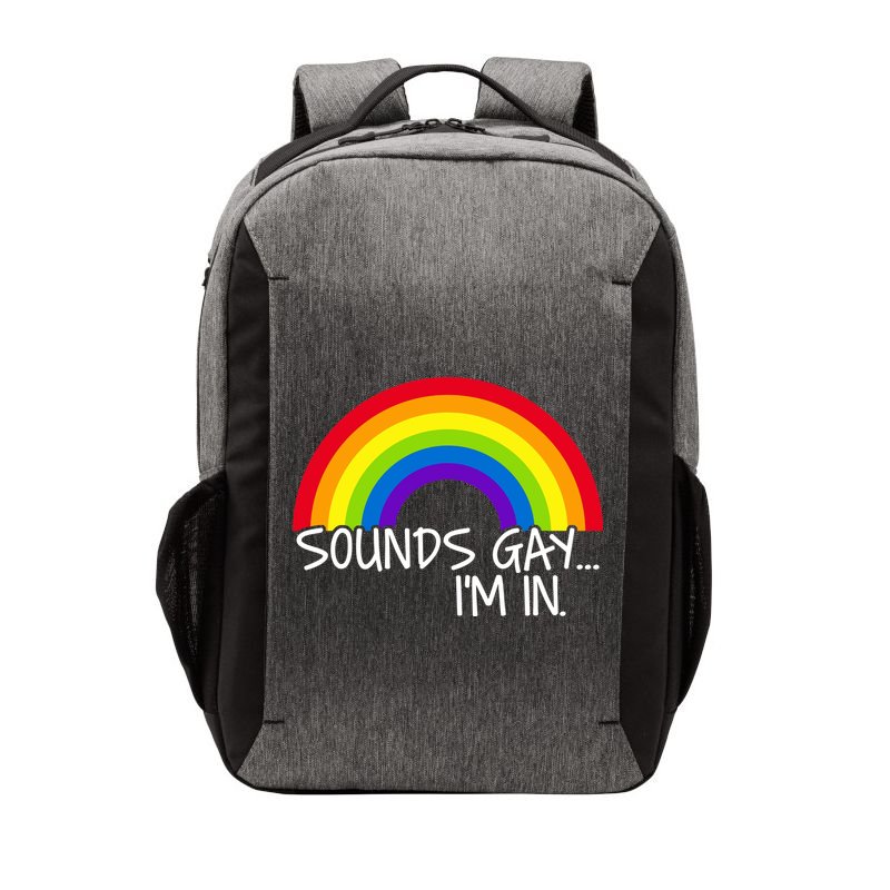 Sounds Gay I'm In Funny LGBT Vector Backpack
