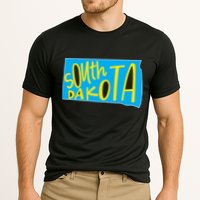 South Dakota Hand Drawn State Outline Cooling Performance Crew T-Shirt