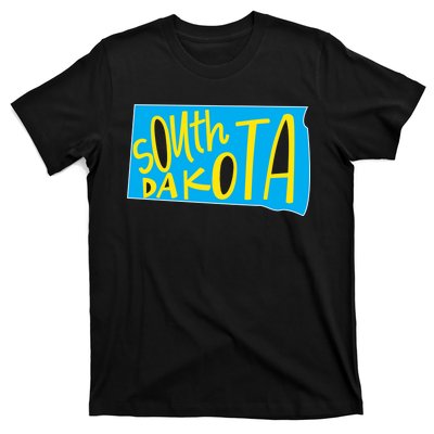 South Dakota Hand Drawn State Outline T-Shirt