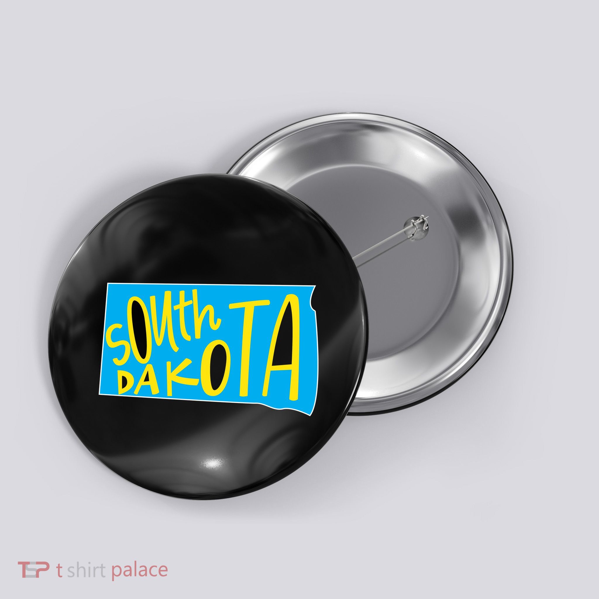 South Dakota Hand Drawn State Outline Button