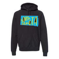 South Dakota Hand Drawn State Outline Premium Hoodie