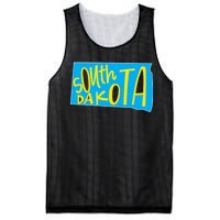 South Dakota Hand Drawn State Outline Mesh Reversible Basketball Jersey Tank