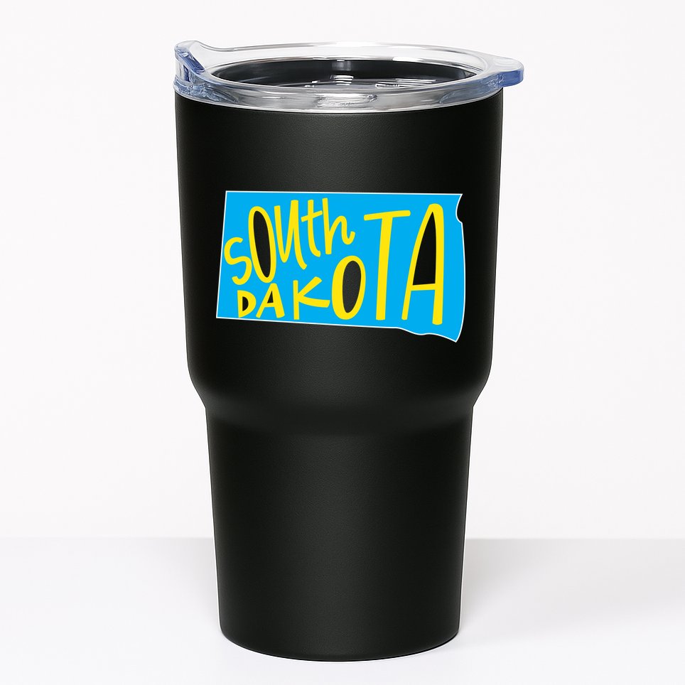 South Dakota Hand Drawn State Outline Tumbler