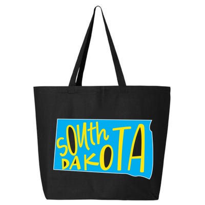 South Dakota Hand Drawn State Outline 25L Jumbo Tote