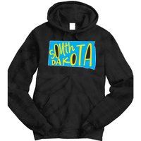 South Dakota Hand Drawn State Outline Tie Dye Hoodie