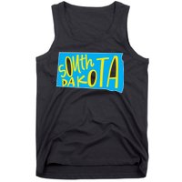 South Dakota Hand Drawn State Outline Tank Top