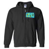 South Dakota Hand Drawn State Outline Full Zip Hoodie