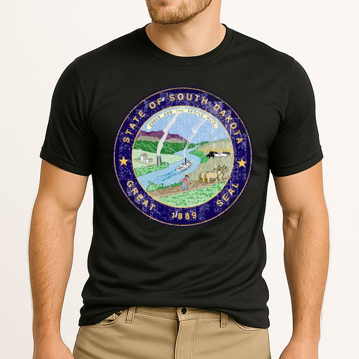 South Dakota Seal Cooling Performance Crew T-Shirt