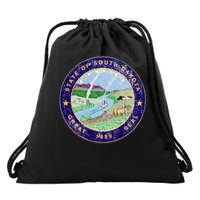 South Dakota Seal Drawstring Bag