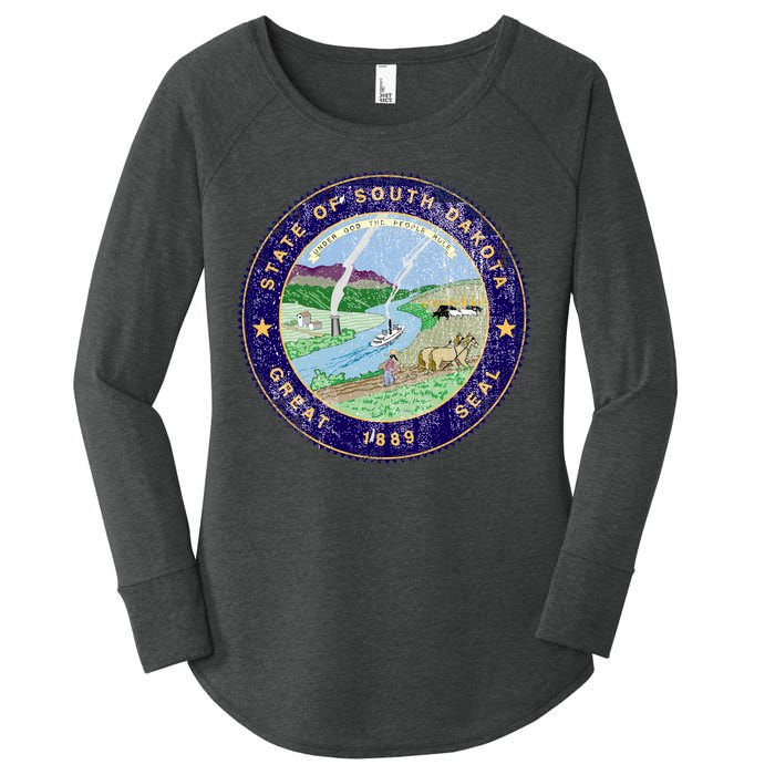 South Dakota Seal Women's Perfect Tri Tunic Long Sleeve Shirt