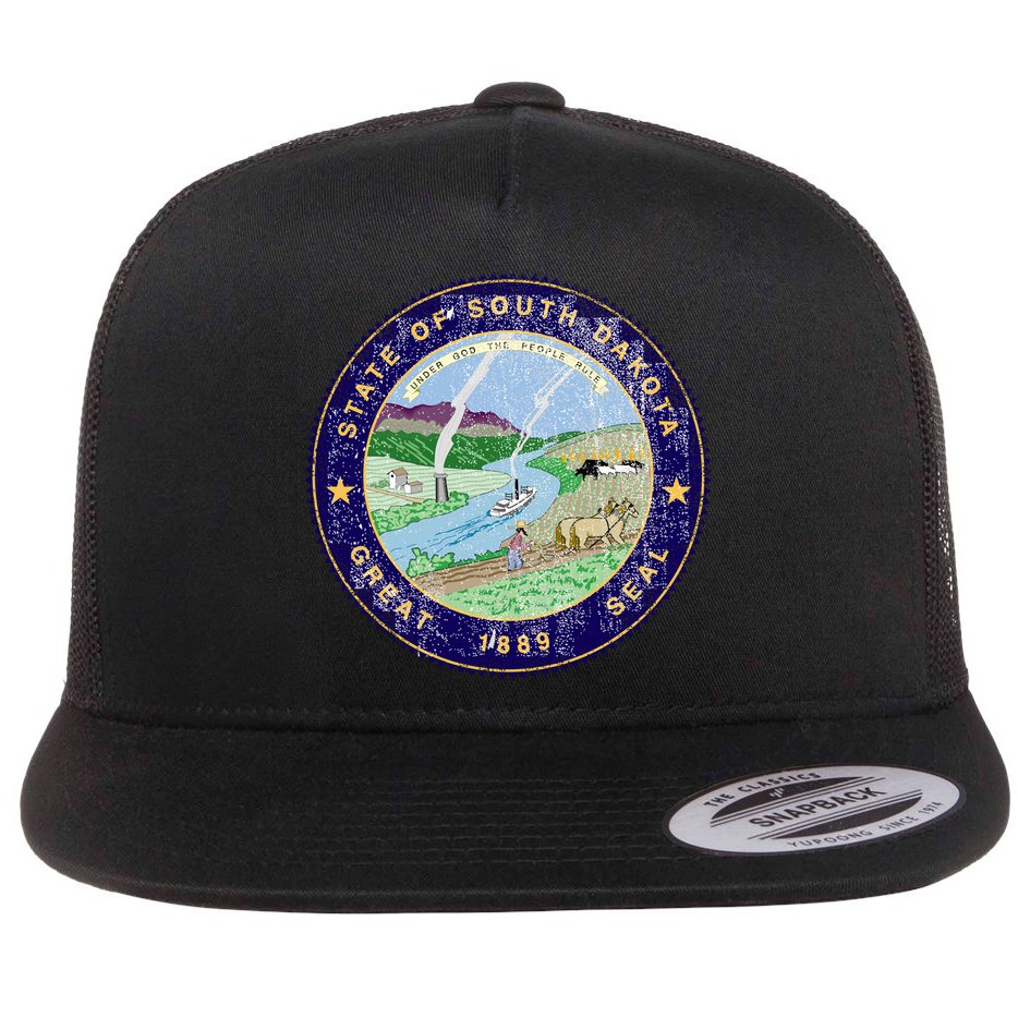 South Dakota Seal Flat Bill Trucker Hat