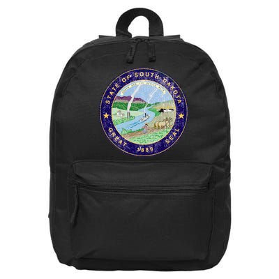 South Dakota Seal 16 in Basic Backpack