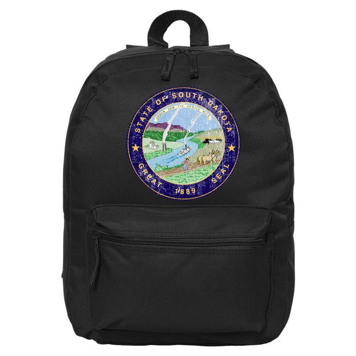 South Dakota Seal 16 in Basic Backpack