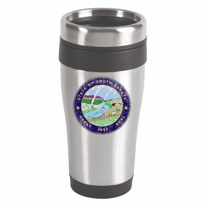 South Dakota Seal 16oz Travel Tumbler