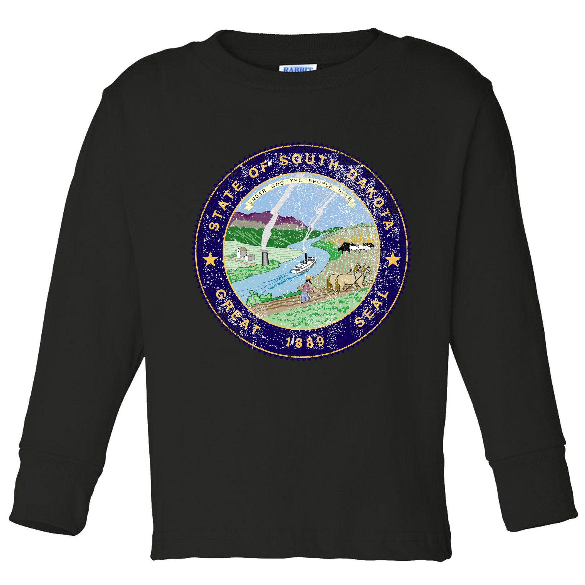 South Dakota Seal Toddler Long Sleeve Shirt