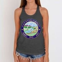 South Dakota Seal Women's Knotted Racerback Tank