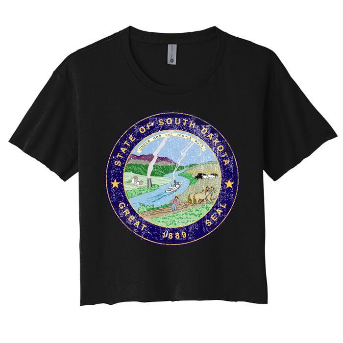 South Dakota Seal Women's Crop Top Tee