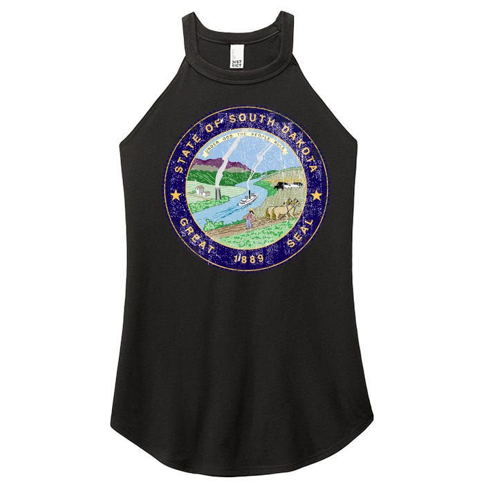 South Dakota Seal Women's Perfect Tri Rocker Tank