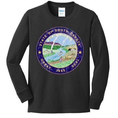 South Dakota Seal Kids Long Sleeve Shirt