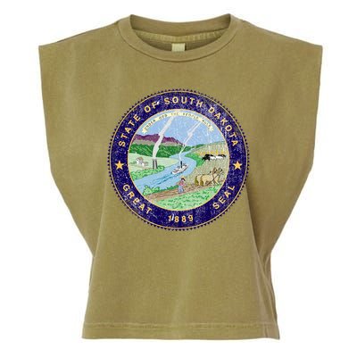 South Dakota Seal Garment-Dyed Women's Muscle Tee