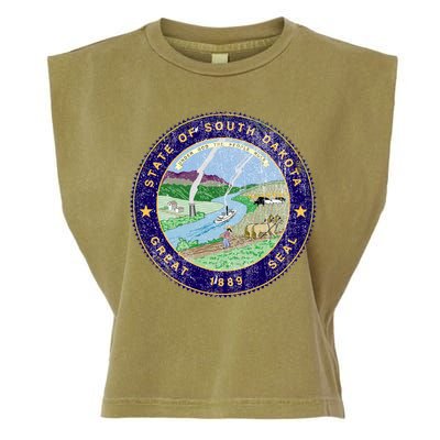 South Dakota Seal Garment-Dyed Women's Muscle Tee