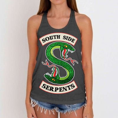 South Side Serpents  Women's Knotted Racerback Tank