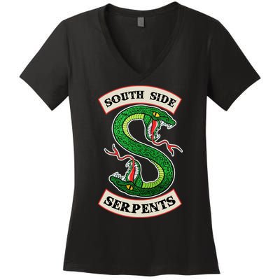 South Side Serpents  Women's V-Neck T-Shirt