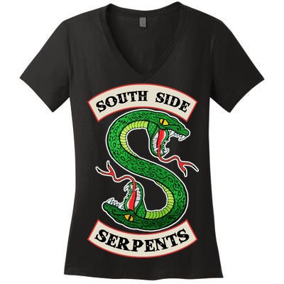 South Side Serpents  Women's V-Neck T-Shirt