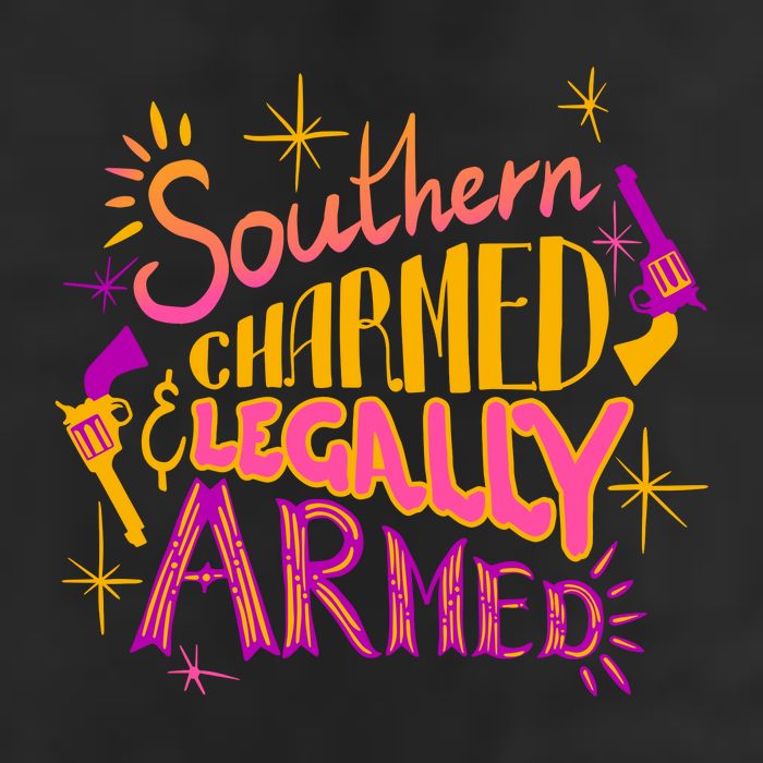 Southern Charmed Legally Armed 2nd Amendment Cool Comfort Performance Bucket Hat