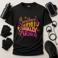 Southern Charmed Legally Armed 2nd Amendment Cooling Performance Crew T-Shirt