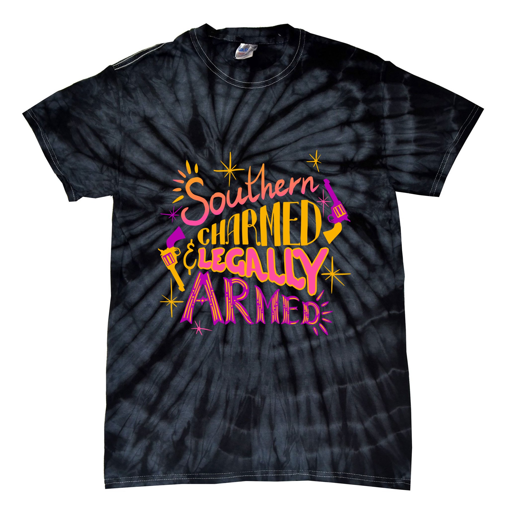 Southern Charmed Legally Armed 2nd Amendment Tie-Dye T-Shirt