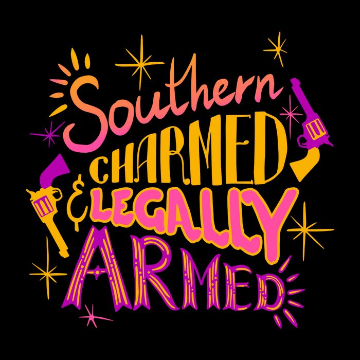 Southern Charmed Legally Armed 2nd Amendment Womens T-Shirt
