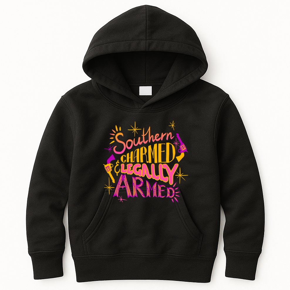 Southern Charmed Legally Armed 2nd Amendment Kids Hoodie