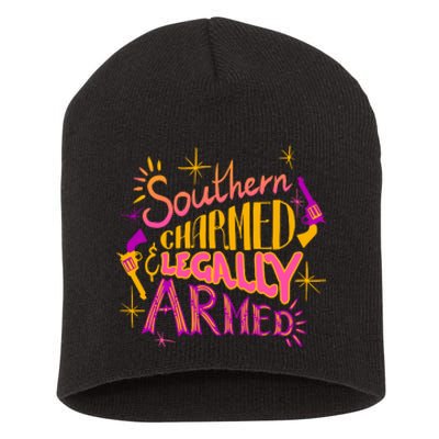 Southern Charmed Legally Armed 2nd Amendment Short Acrylic Beanie