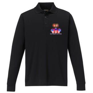 Southern Couture July 4th Performance Long Sleeve Polo